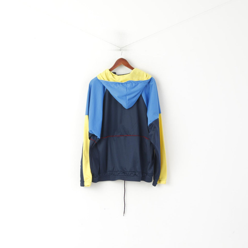 Rodeo by C&amp;A Felpa da uomo 38 M Blu Vintage Oversize con cappuccio e zip Collo Activewear Top