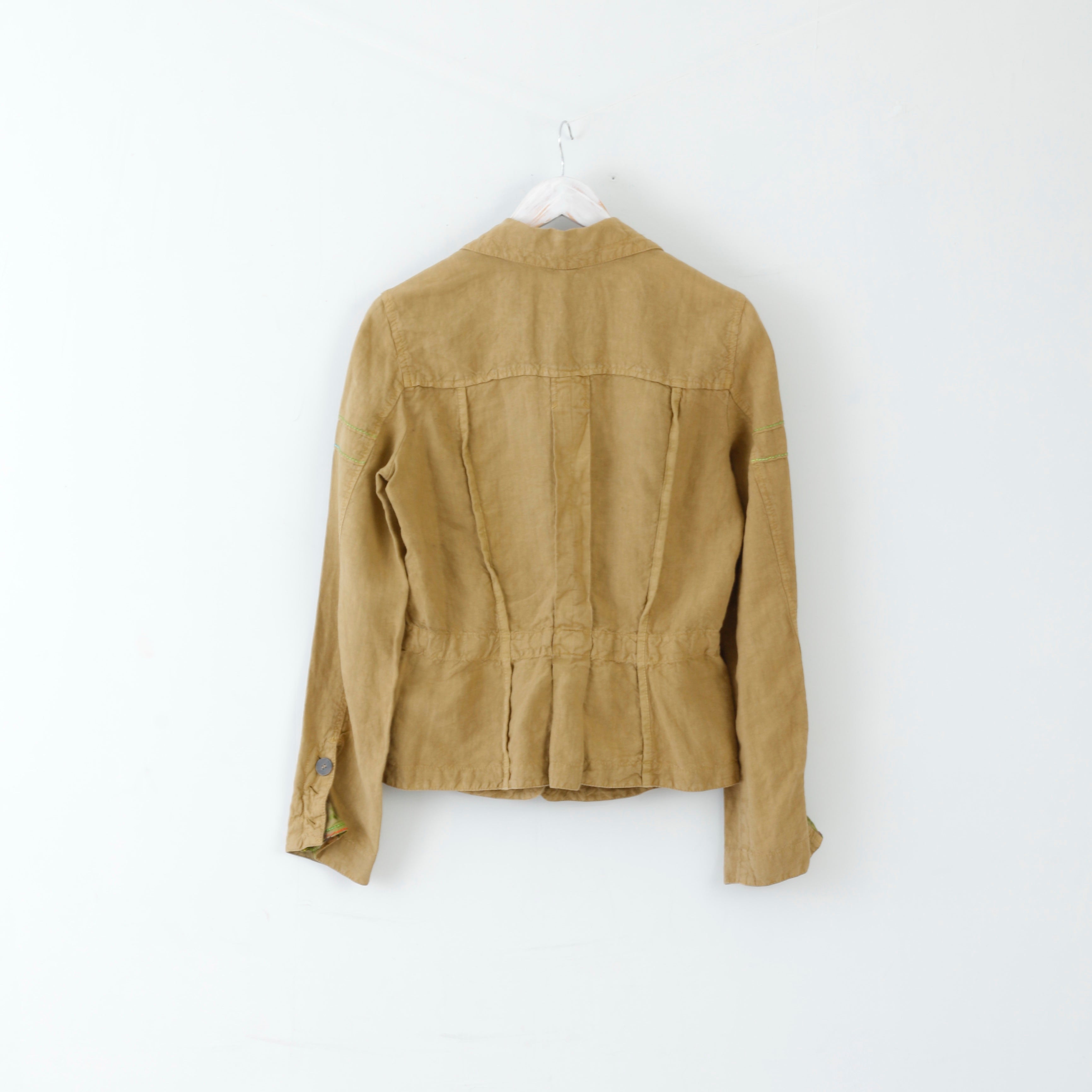 Marc Cain Femmes N2 S Veste Top Blazer Lite Café Boutonné