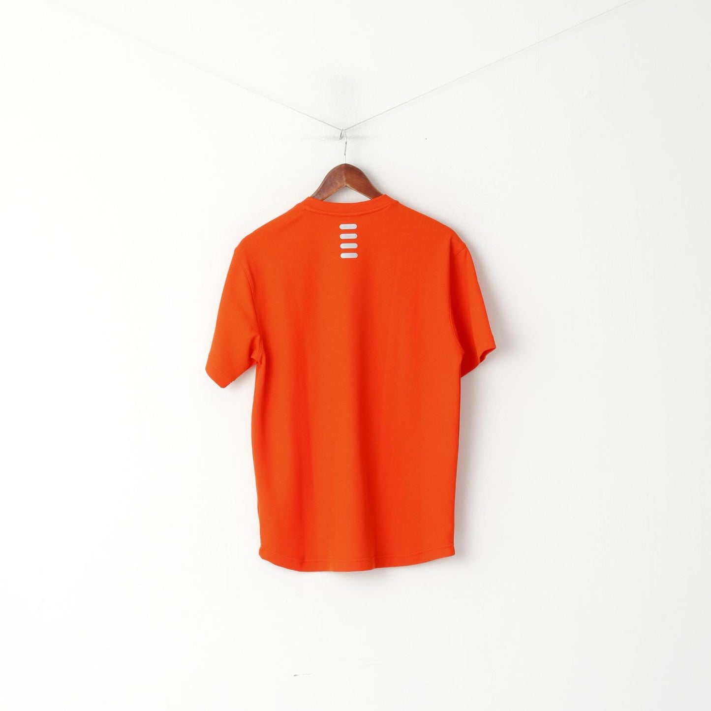 Maglia FILA da uomo 46/48 S arancione Performa con scollo a V, abbigliamento sportivo, top in jersey tinta unita