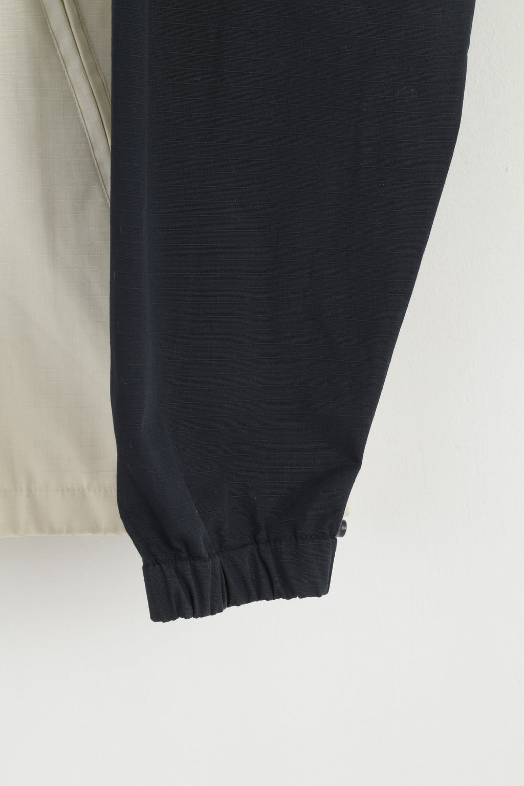 Giacca Reebok Classic da uomo M nera beige con rivestimento in PU con zip e cappuccio vintage