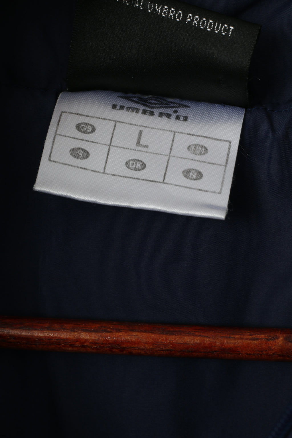Umbro Hommes L Veste Marine Sportswear Fermeture Éclair Complète Légère Doublée En Maille Survêtement