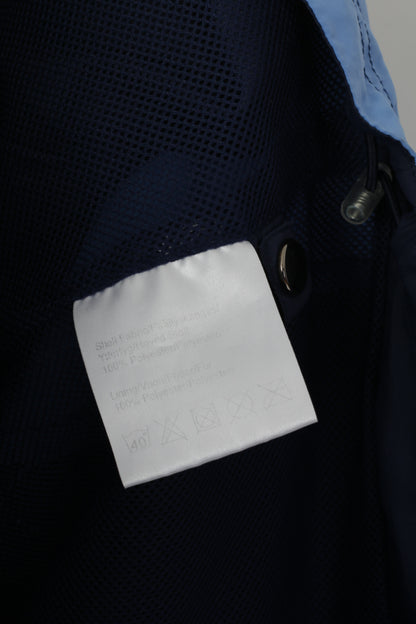 Umbro Giacca da uomo L Blu scuro Abbigliamento sportivo Cerniera completa Fodera in rete leggera