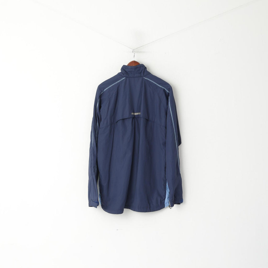 Umbro Hommes L Veste Marine Sportswear Fermeture Éclair Complète Légère Doublée En Maille Survêtement