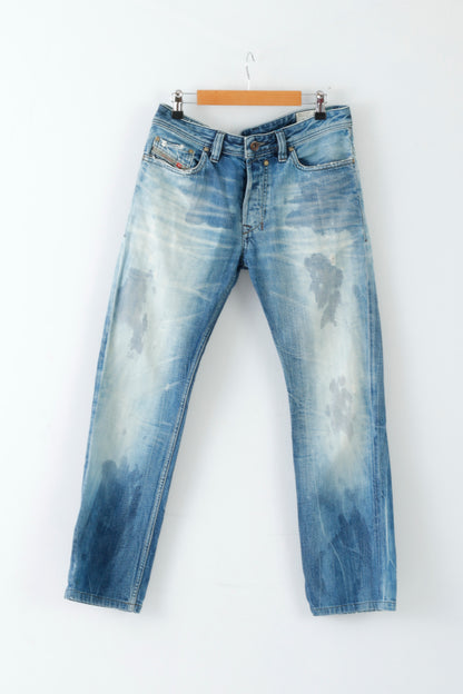 Diesel Safado Jeans da uomo W29 L32 NavyCotone consumato Italia Denim Design