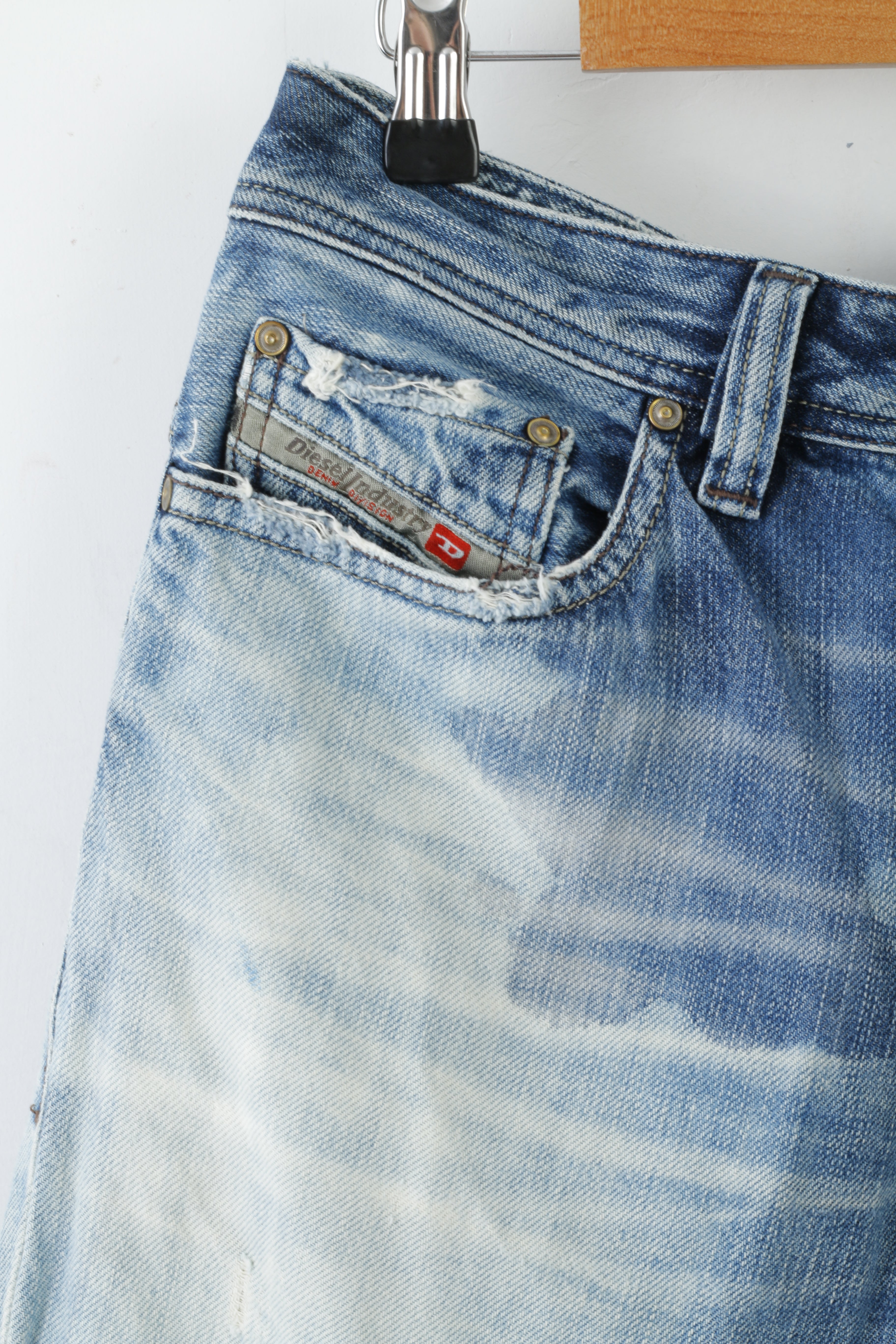 Diesel Safado Jeans da uomo W29 L32 NavyCotone consumato Italia Denim Design