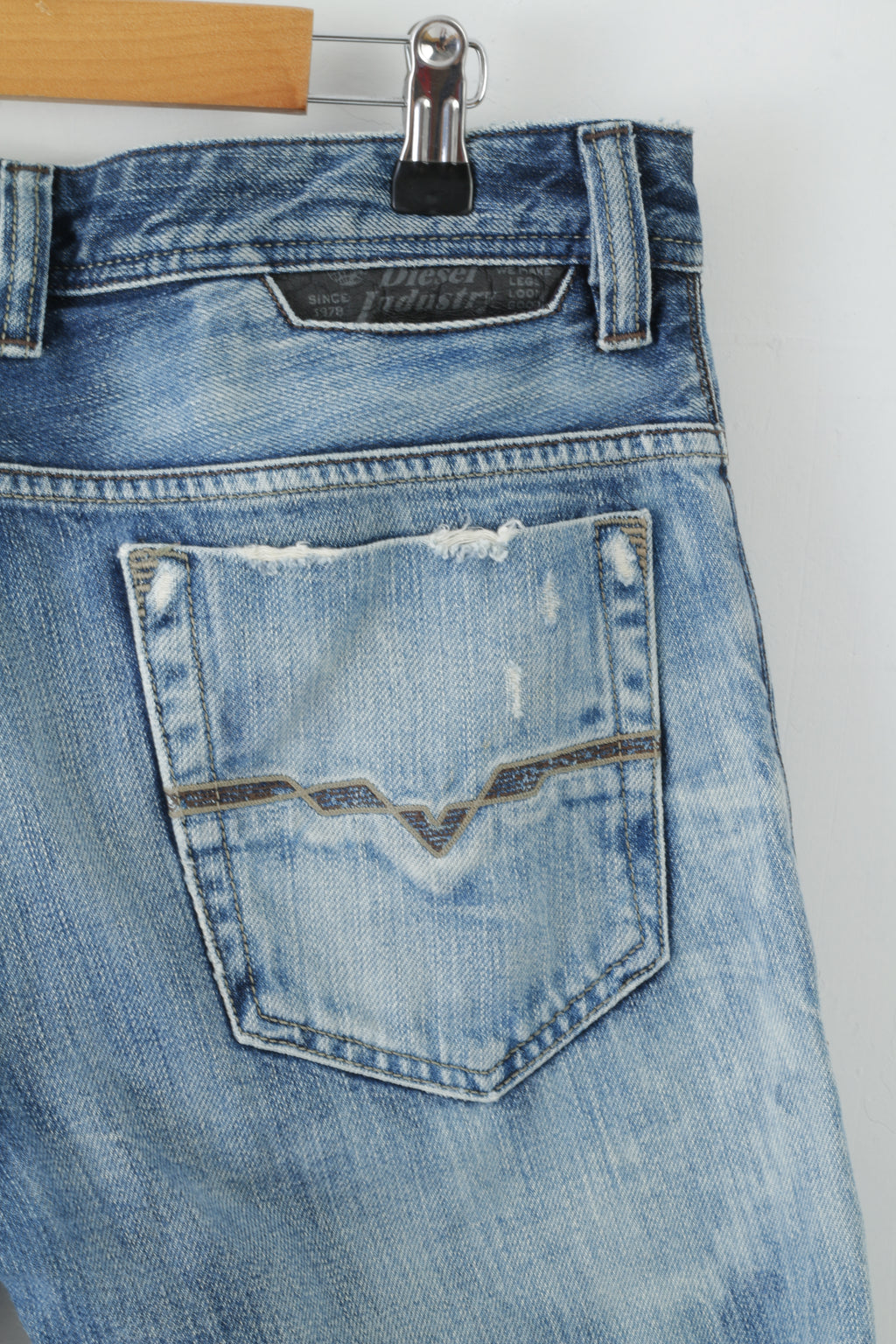 Diesel Safado Jeans da uomo W29 L32 NavyCotone consumato Italia Denim Design