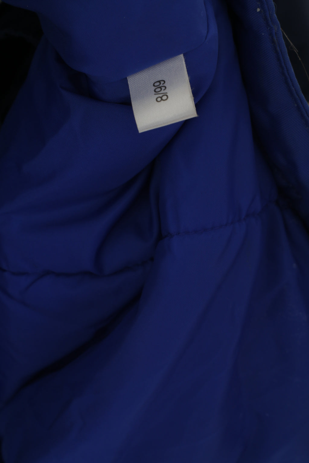 Adidas Uomo XL 198 Giacca Navy Nylon Imbottito Vintage Anni '90 Cerniera Completa Abbigliamento Sportivo Con Cappuccio Nascosto