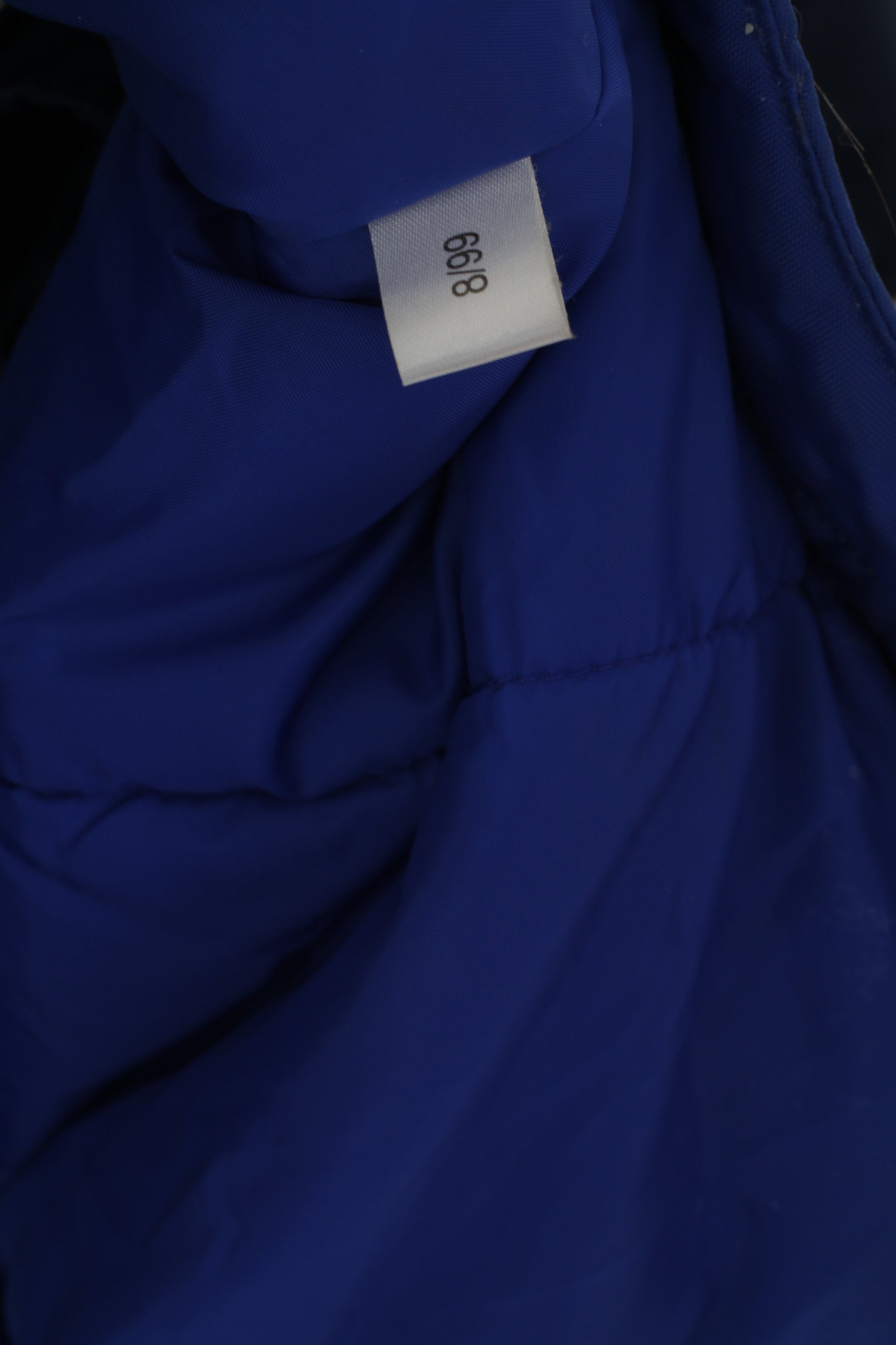 Adidas Uomo XL 198 Giacca Navy Nylon Imbottito Vintage Anni '90 Cerniera Completa Abbigliamento Sportivo Con Cappuccio Nascosto