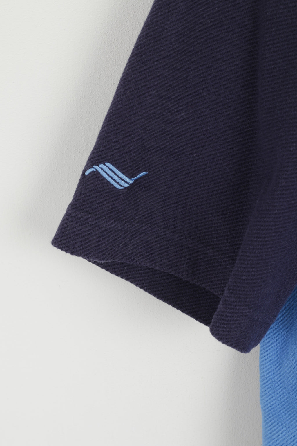 Adidas Homme M Polo Bleu Marine Coton Vintage 00' Zip Neck Sportswear Top