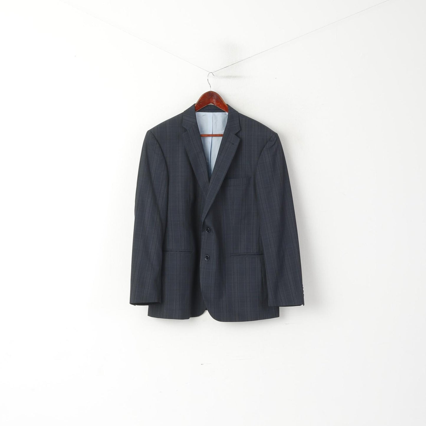 Roy Robson Men 26 40 Blazer Navy Guabello Giacca monopetto in lana a righe Italia