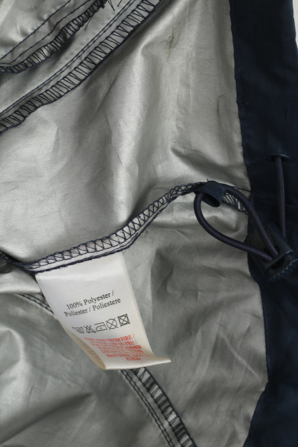 Umbro Hommes Veste Marine Léger À Capuche Full Zipper Activewear Top