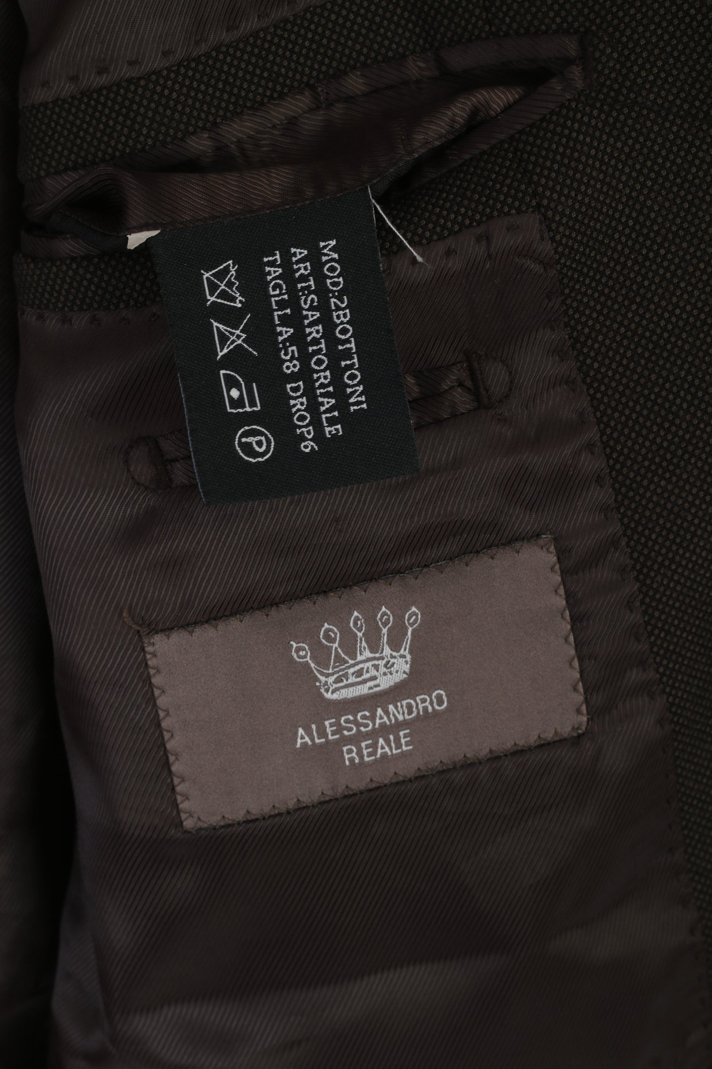 Alessandro Reale Men 58 48 Blazer Brown Linea Tasmania Single Breasted Jacket