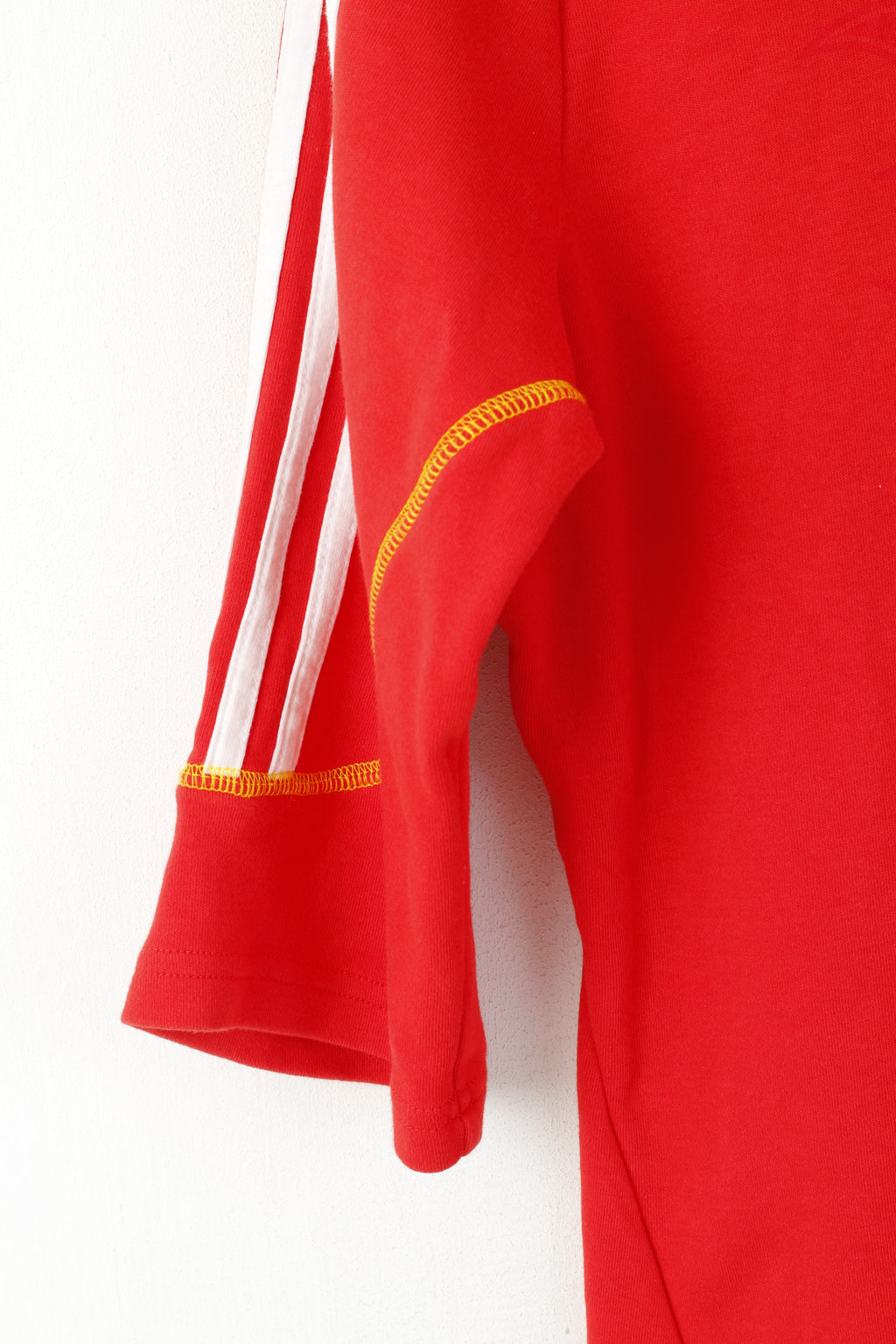 Polo Adidas da donna L rossa in cotone Munster Rugby Irlanda Sportswear Top