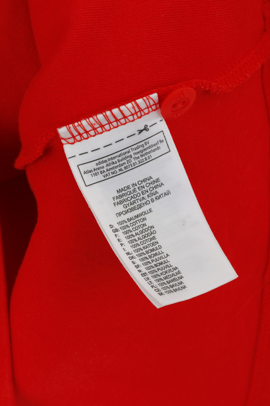 Polo Adidas da donna L rossa in cotone Munster Rugby Irlanda Sportswear Top