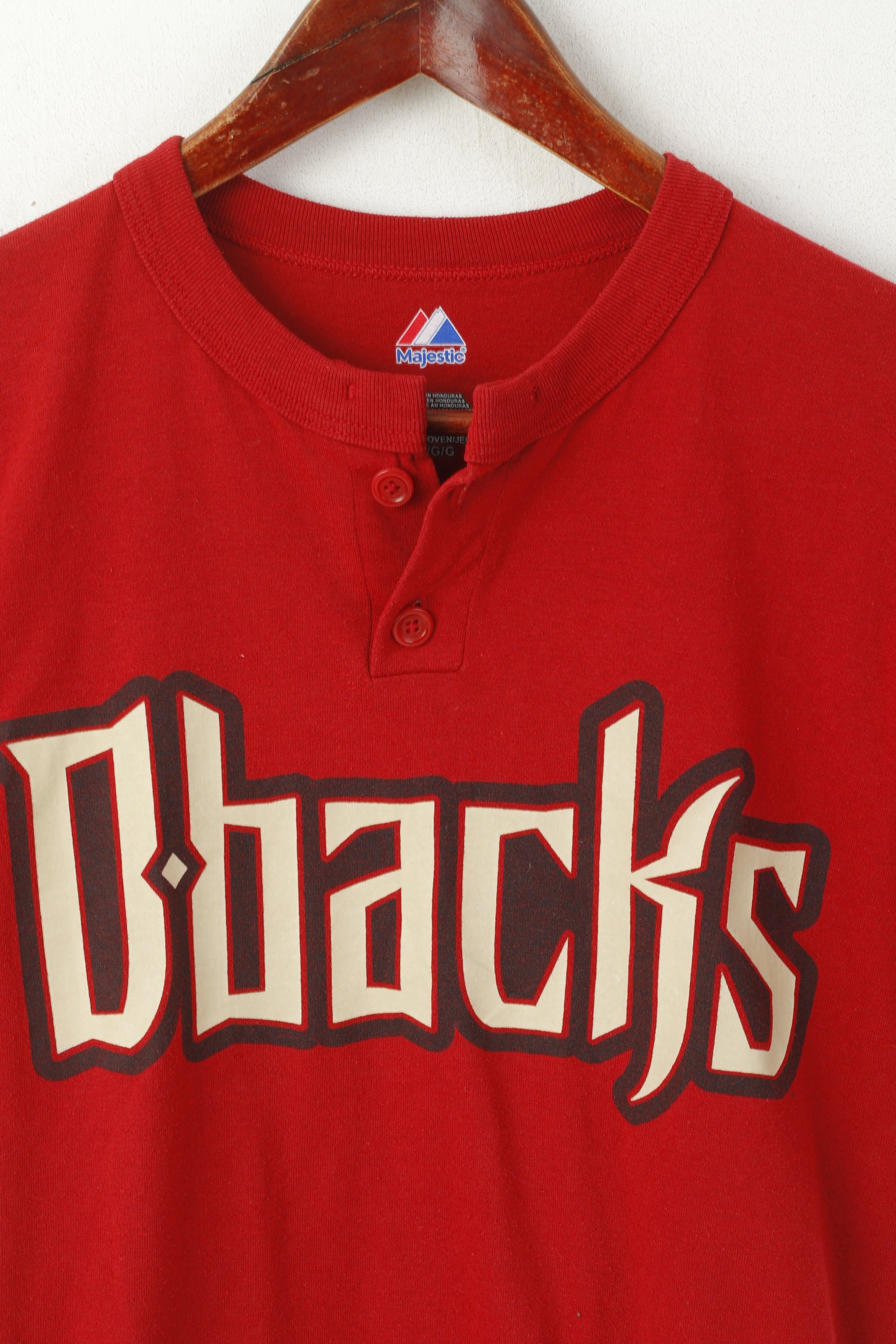 Majestic Boys L 10-12 Age Shirt Red D-backs Boys Baseball #10 Jarrett Top