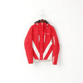 Beerenberg Veste de ski pour femme Rouge avec fermeture éclair complète et capuche détaillée