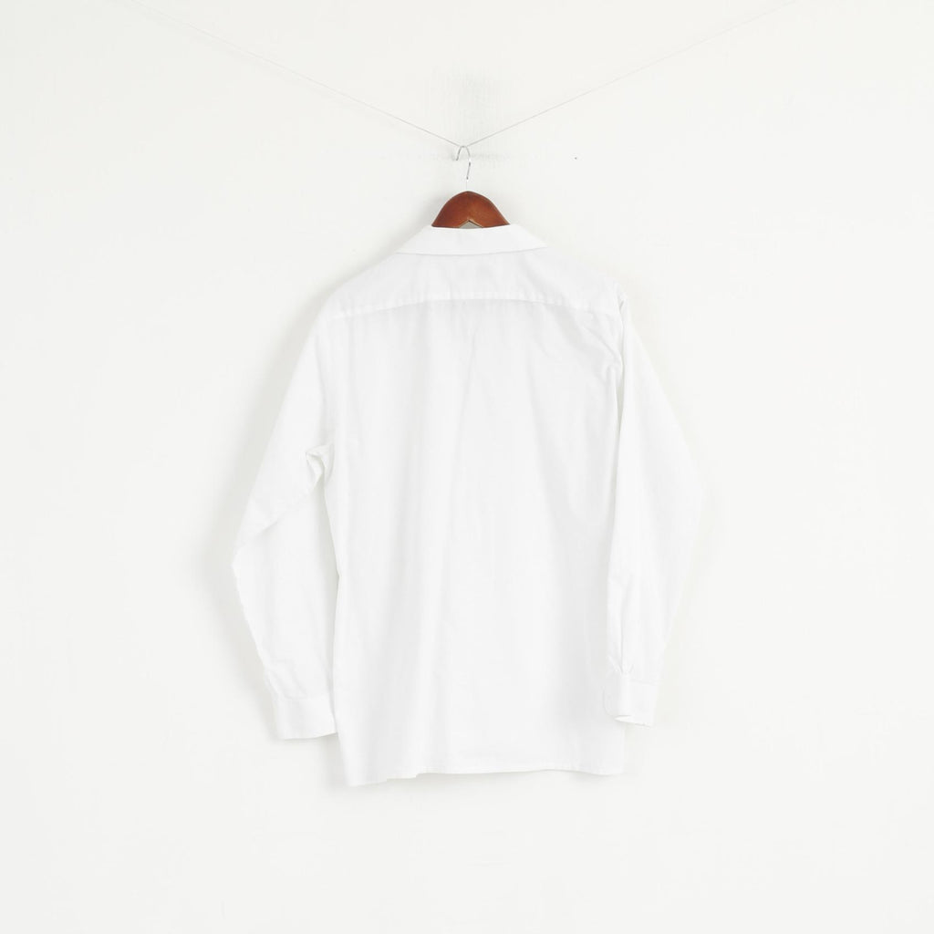 Alphorn Trachtenmode Hommes L Chemise décontractée Blanc Coton Manches Longues Tyrol Top