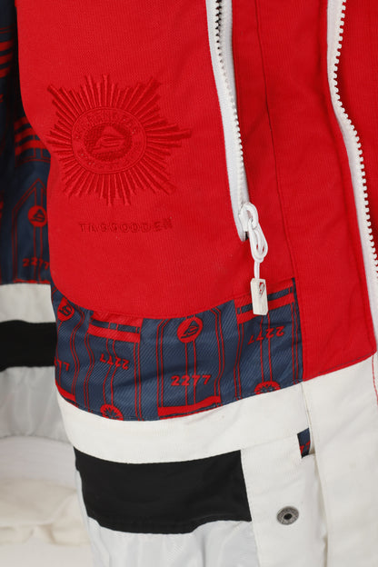 Beerenberg Women L Ski Jacket Red Full Zip Hooded Detailed Warm Top