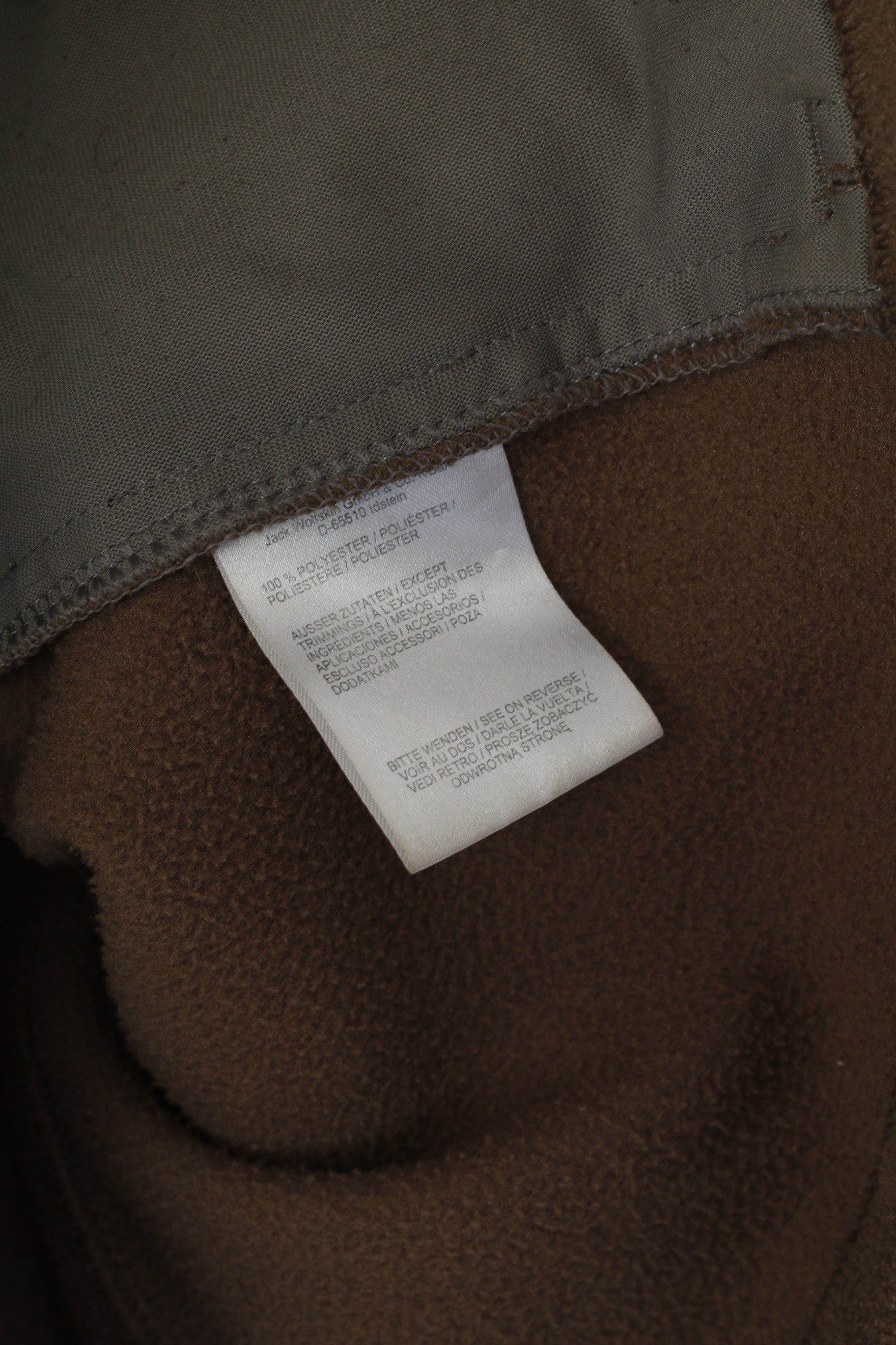 Jack Wolfskin Women XS Fleece Top Marrone Outdoor Felpa con cerniera intera