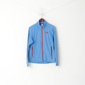 Helly Hansen Women M Fleece Top Blue Zip Up Lightweight Outdoor Hiking Sweatshirt Top