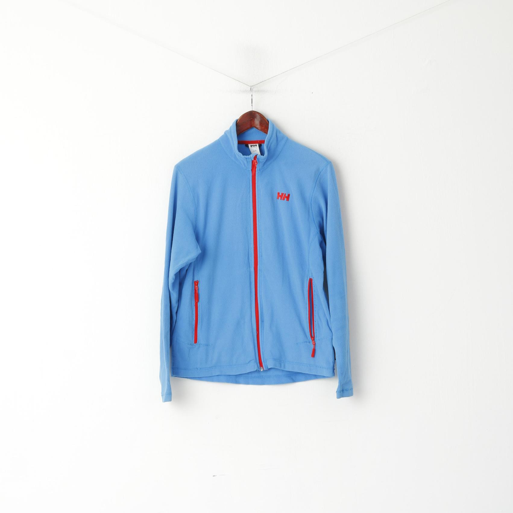 Helly Hansen Donna M Top in pile Blu con cerniera Felpa da trekking leggera per esterni