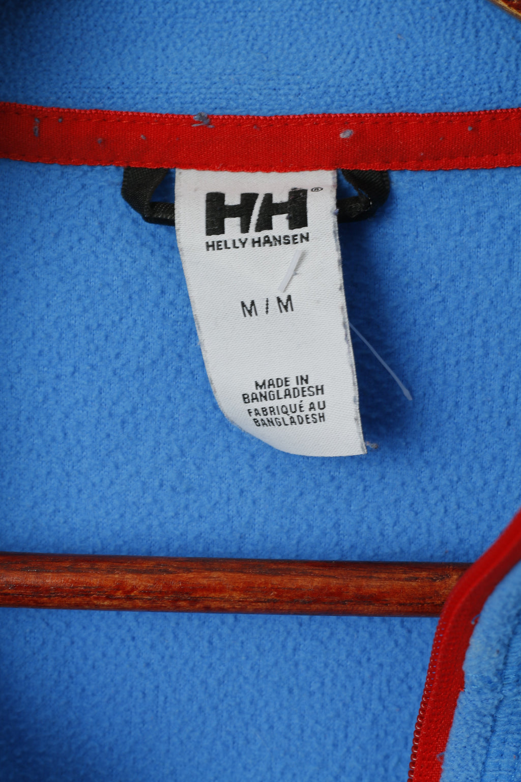 Helly Hansen Donna M Top in pile Blu con cerniera Felpa da trekking leggera per esterni