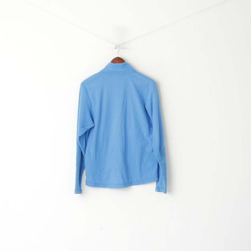 Helly Hansen Donna M Top in pile Blu con cerniera Felpa da trekking leggera per esterni