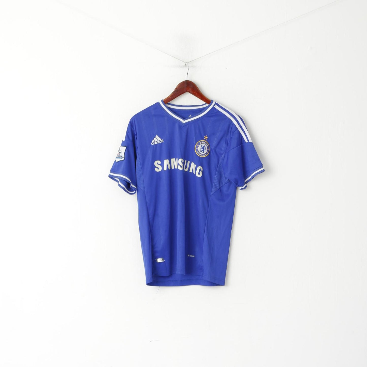 Adidas Hommes L Chemise Bleu Vintage Chelsea Football Club Jersey Torres #9 Haut