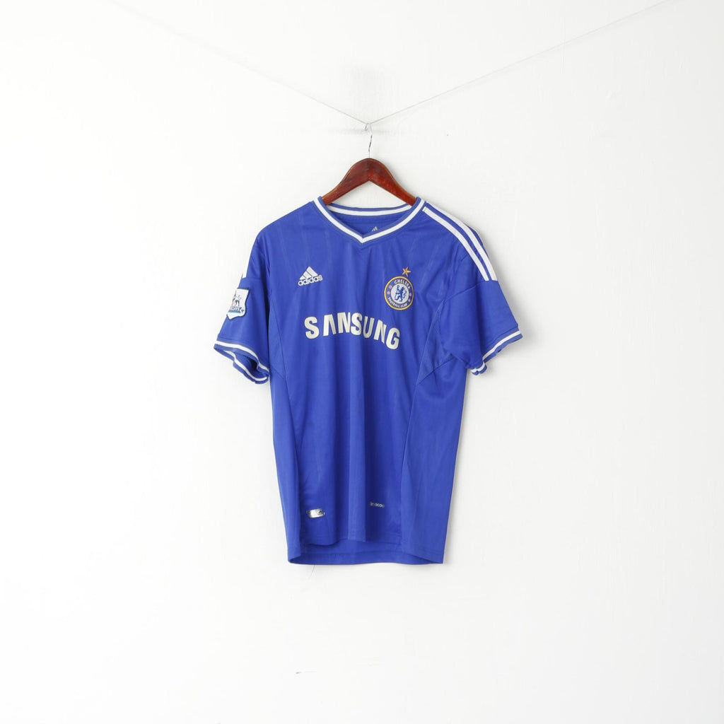 Maglia Adidas da uomo L blu vintage Chelsea Football Club Jersey Torres #9 Top