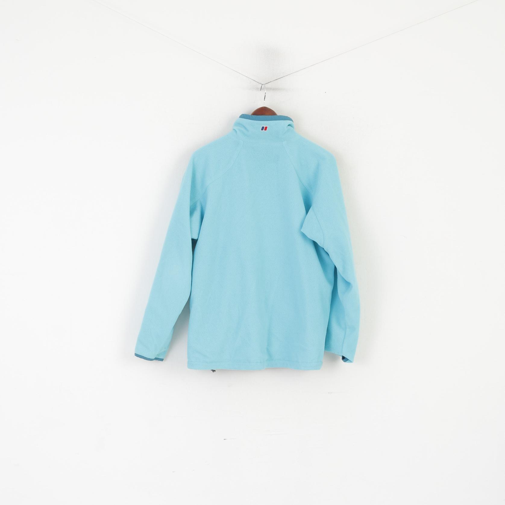 Berghaus Women 16 L Jacket Turquoise Double Sided Outdoor Full Zipper Top