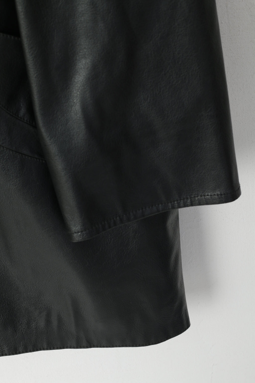 Giacca Isabelle Donna 14 XL Giacca morbida classica monopetto in similpelle nera lucida