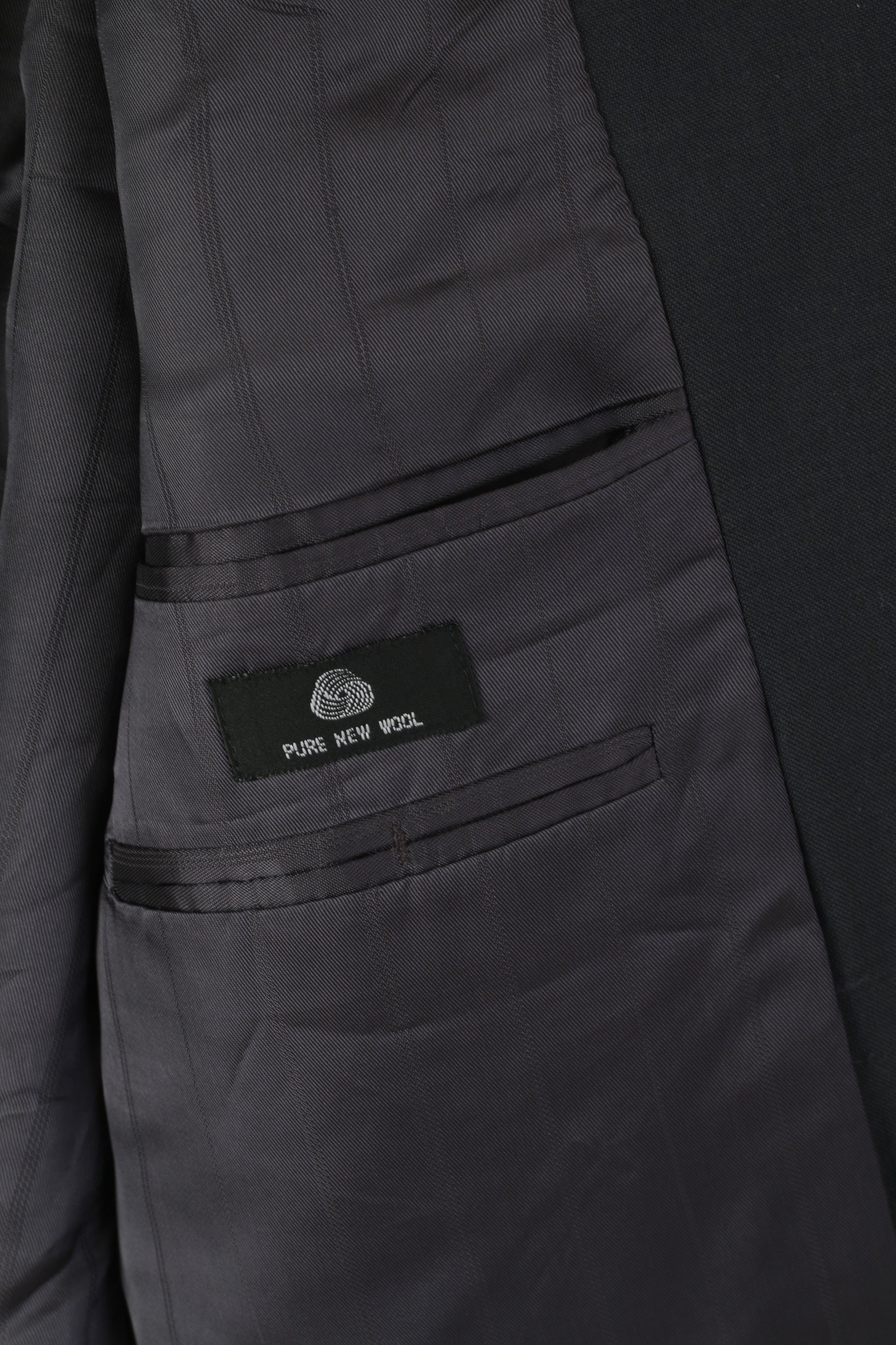 Jaeger Men 54 44 Blazer Navy Pure New Wool Single Breasted Jacket