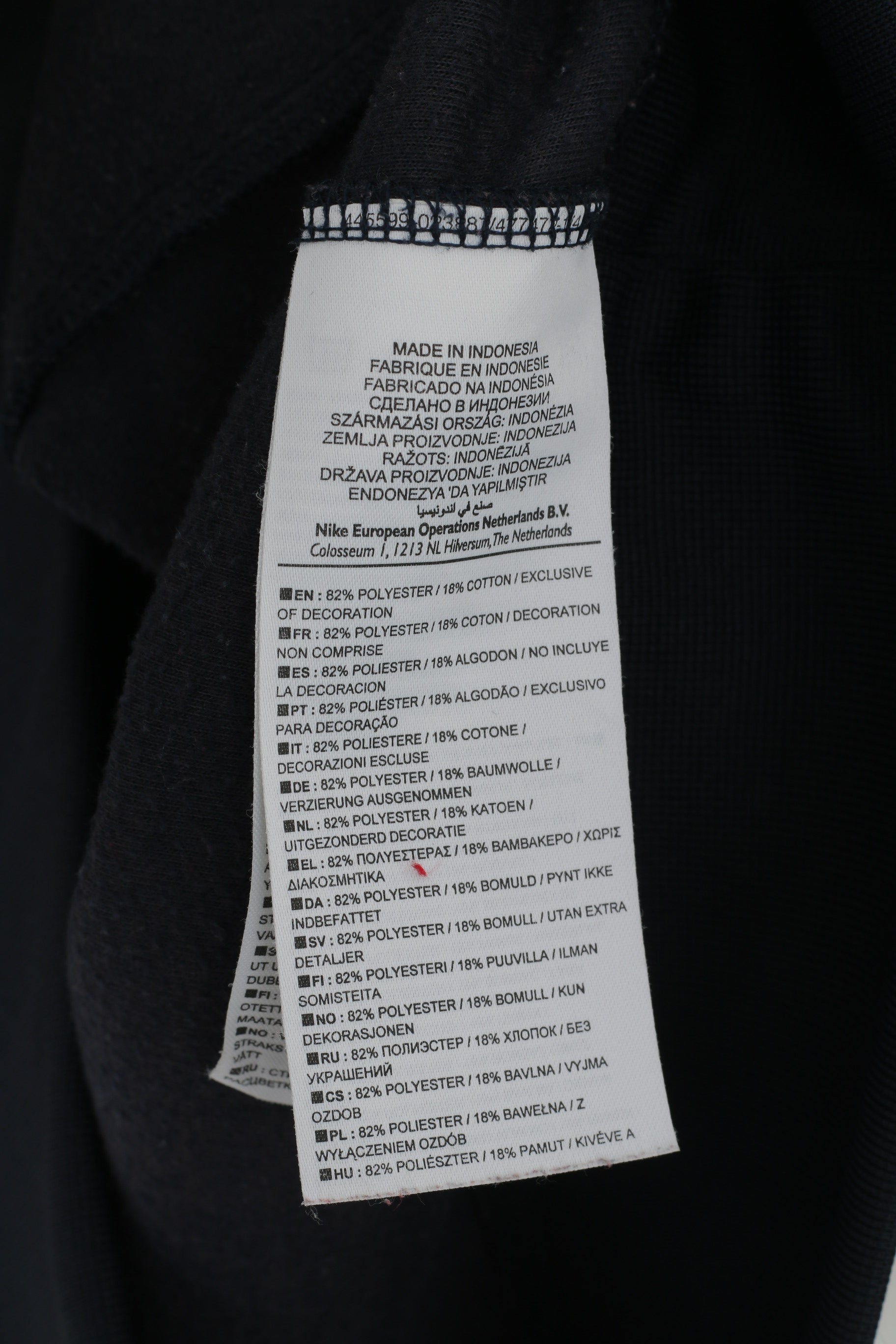 Nike Women M Sweatshirt Navy The Athletic Dept Full Zipper Activewear Top