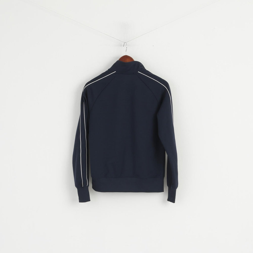 Nike Women M Sweatshirt Navy The Athletic Dept Full Zipper Activewear Top