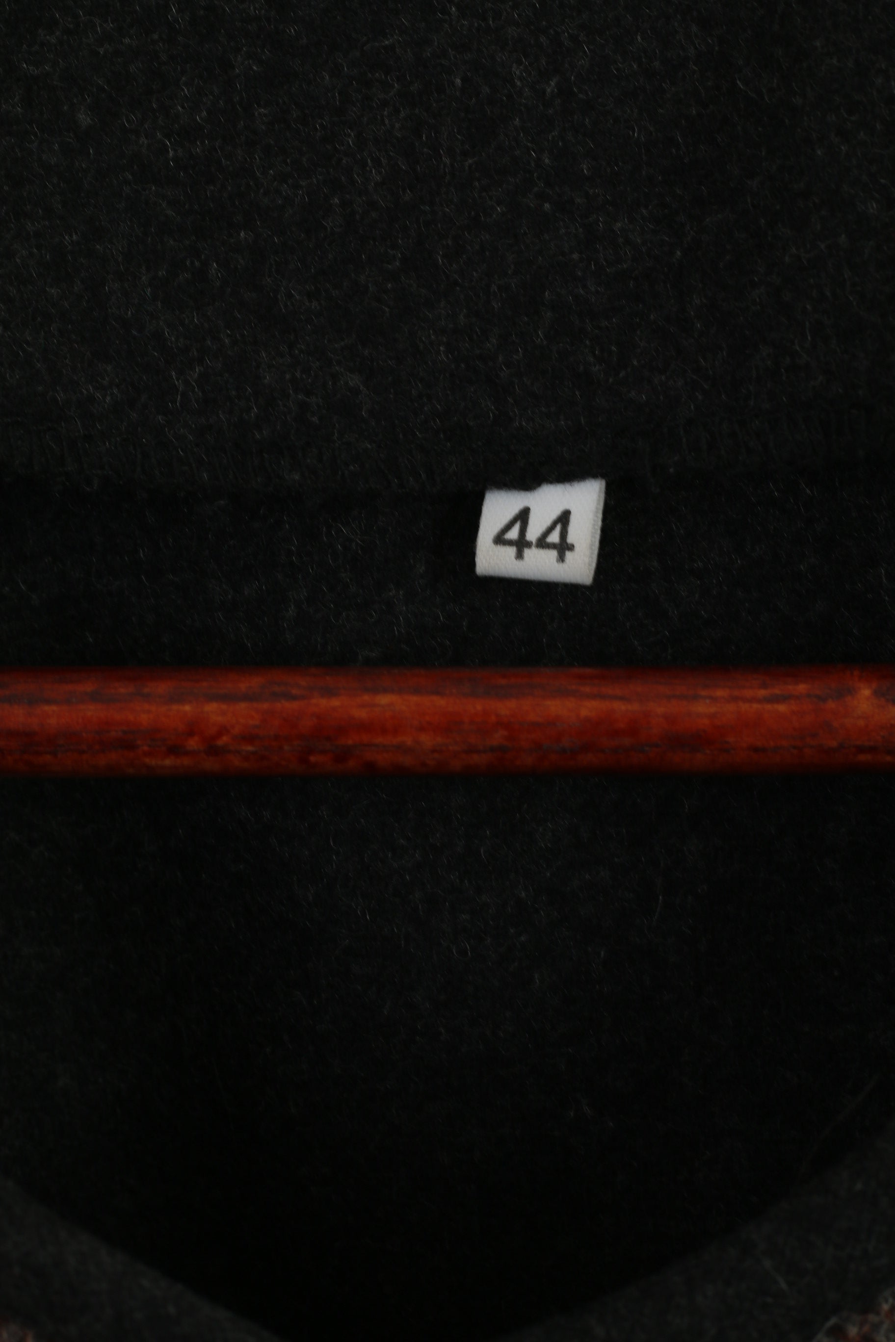 Gilet abbottonato casual stampato in lana grigia da donna vintage 44 XXL