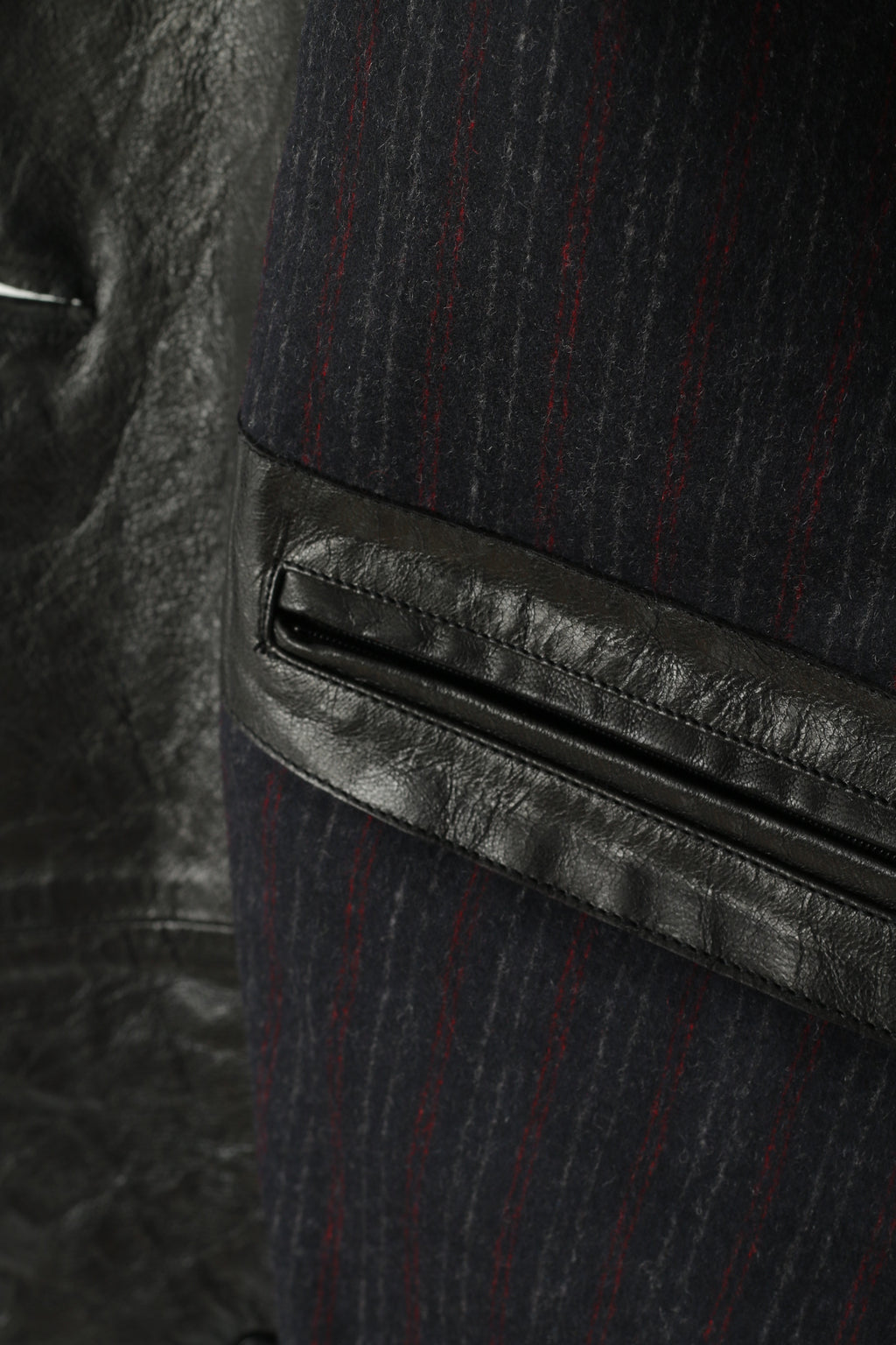 Manteau croisé en cuir pour homme Corneliani - Taille 54 XL, fabriqué en Italie