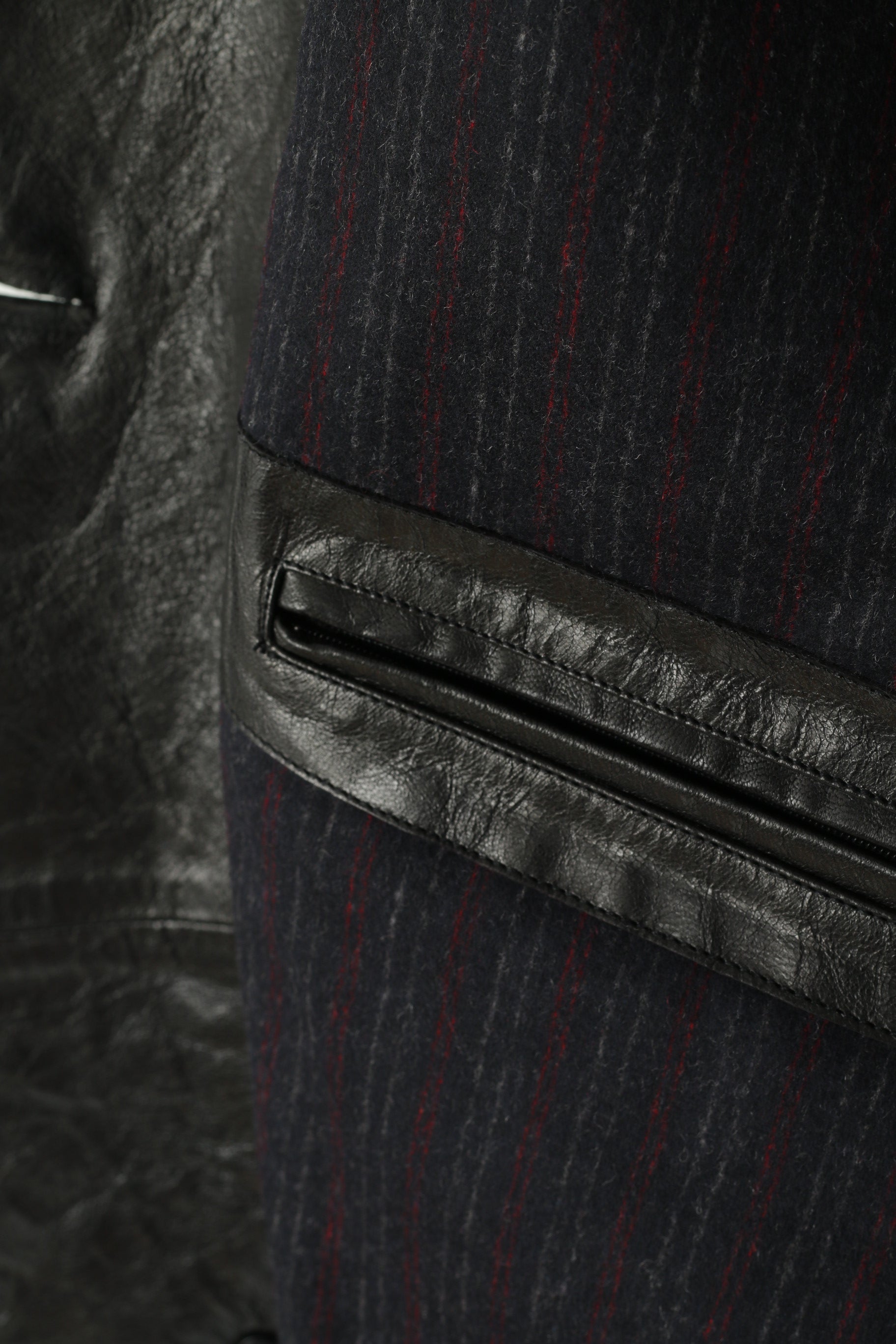 Manteau croisé en cuir pour homme Corneliani - Taille 54 XL, fabriqué en Italie