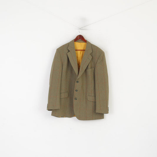 Supasax Buckingham Hommes 48 Blazer Vert Bladen Wool Castle Douglas veste vintage