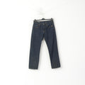 G-Star Raw Femme 30 Pantalon Jeans Pantalon Droit Classique En Coton Bleu Marine