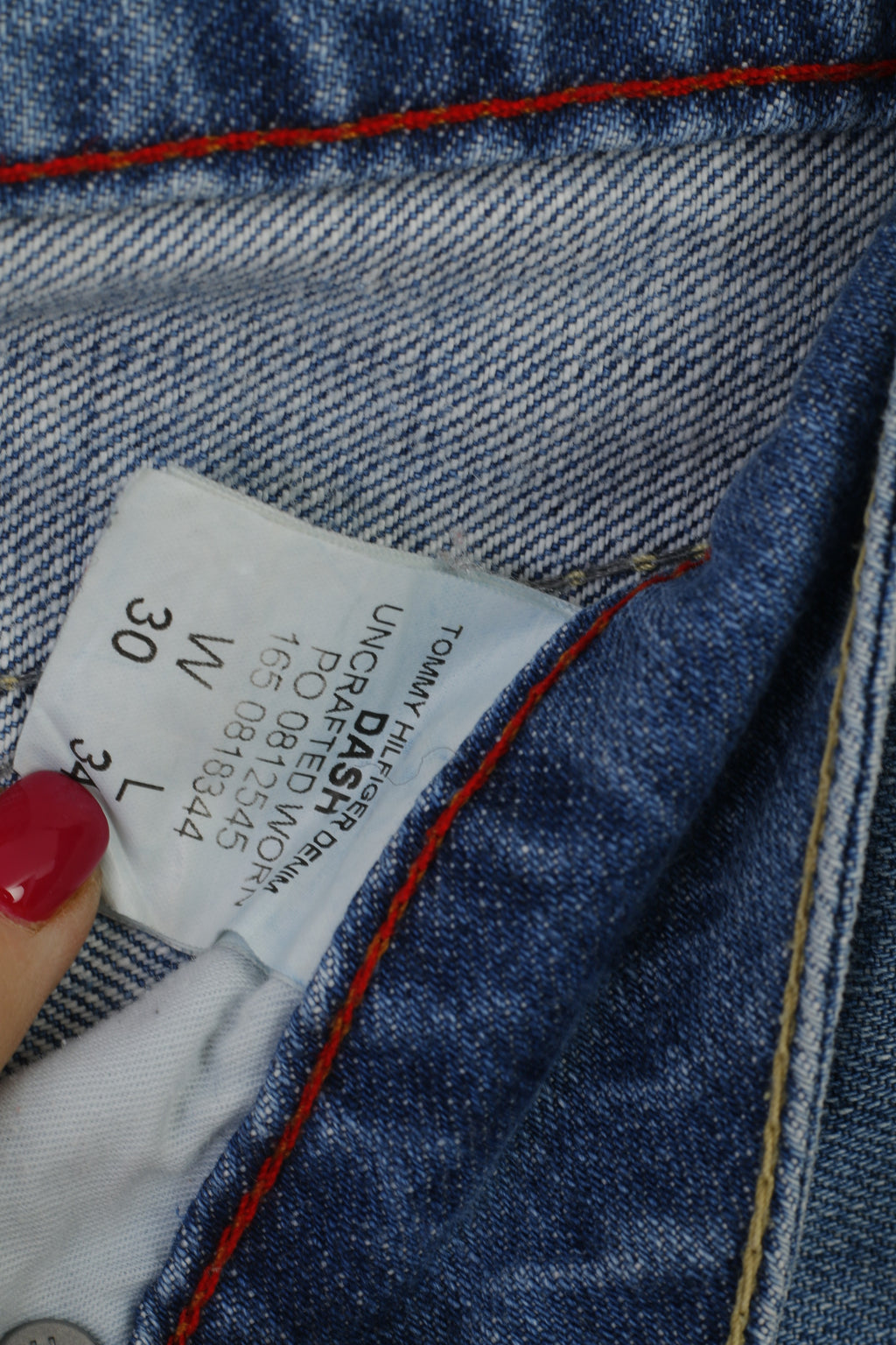 Pantaloni Tommy Hilfiger Donna 30 Jeans Pantaloni blu in cotone Dash Uncrafted indossati