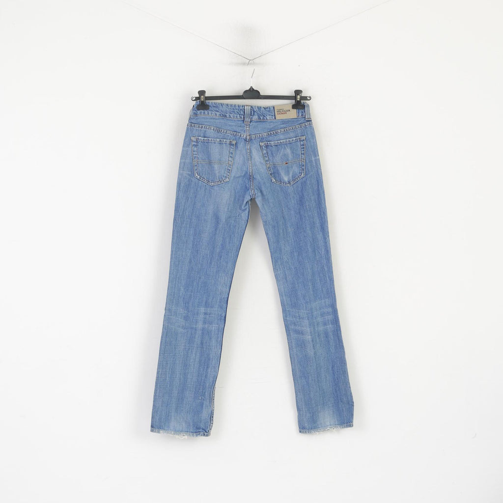 Pantaloni Tommy Hilfiger Donna 30 Jeans Pantaloni blu in cotone Dash Uncrafted indossati
