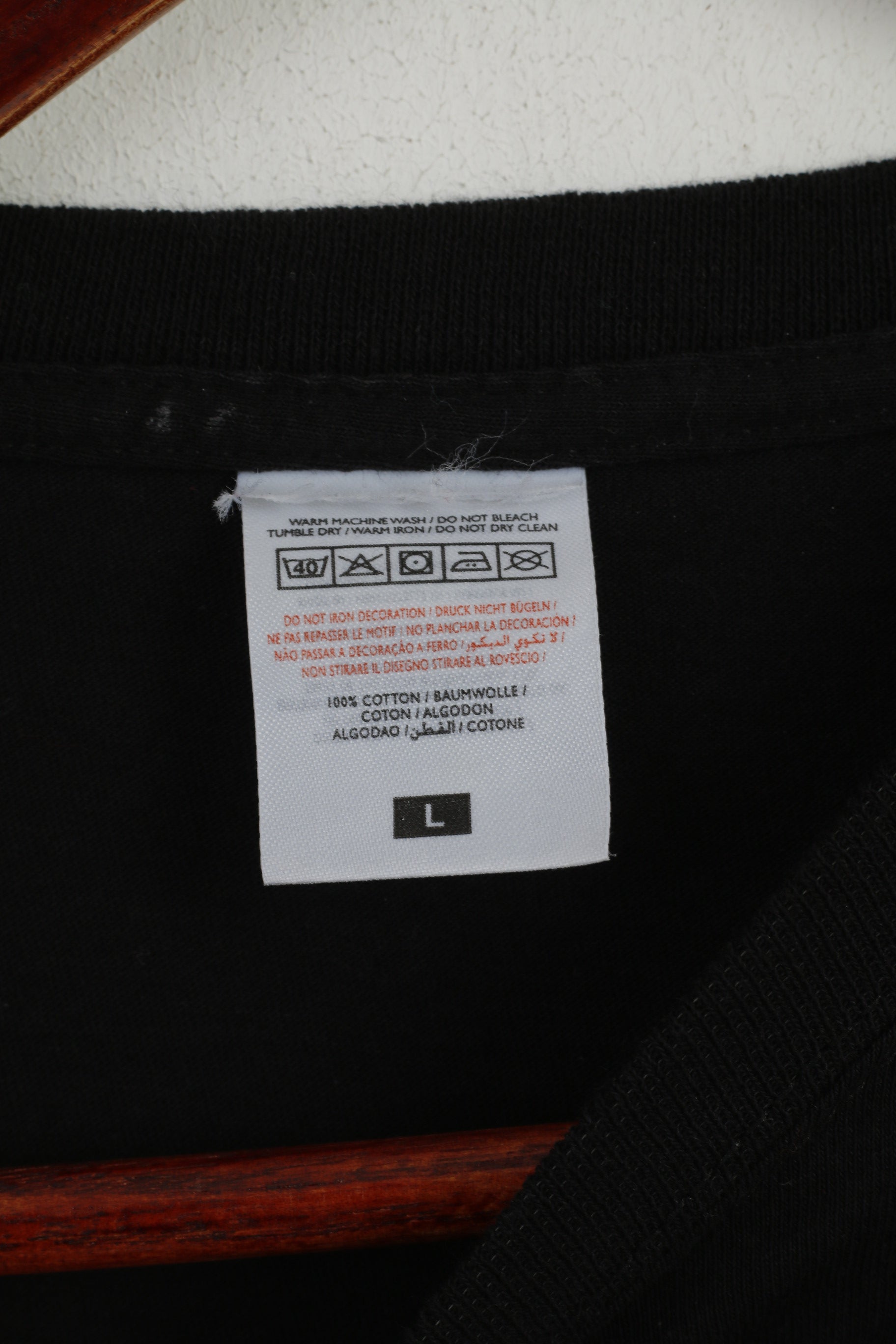 Fruit Of The Loom Men L T- Shirt Black U2 The Joshua Tree 2017 Cotton Rock Top