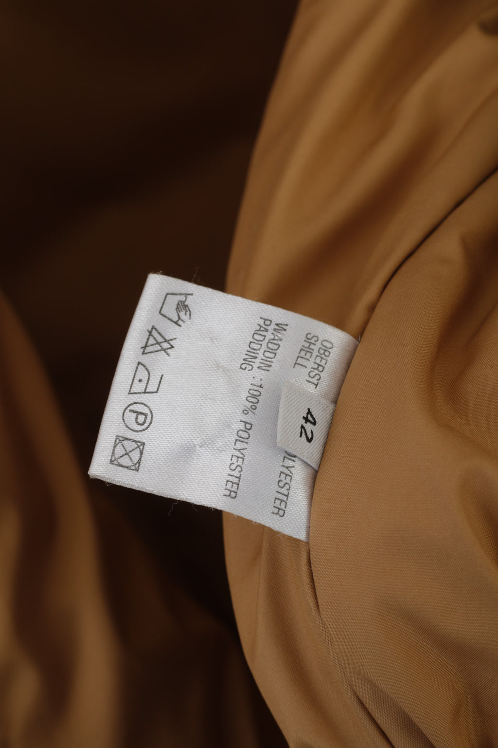 Lezard Women 42 XL Jacket Gold Shiny Padded Full Zipper Classic Coat