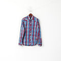 Paul and Shark Yachting Men XXL Casual Shirt Blue Checkered Cotton Long Sleeve Top