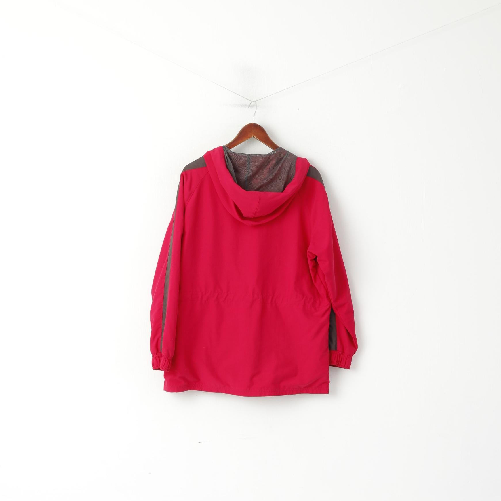 Reebok Femmes 16 XL Veste Raspberry Activewear Haut de survêtement de sport à capuche zippé