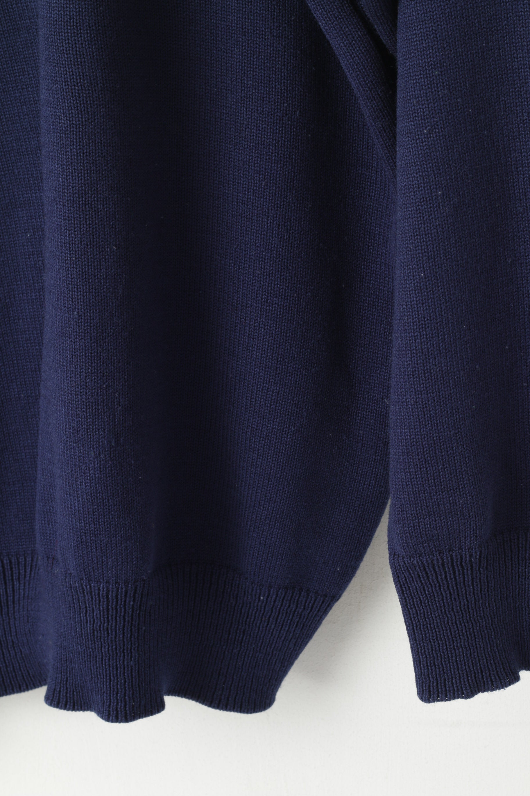 Lacoste Homme XXL Pull Marine Vintage 100% Coton Col Rond Pull Classique