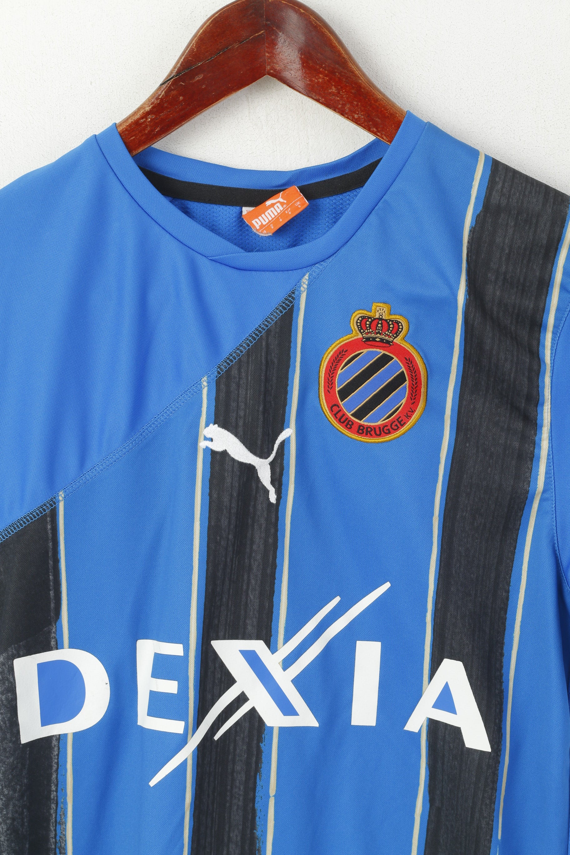 Puma Hommes S Shirt Bleu Club Brugge KV Football Sportswear Jersey Top