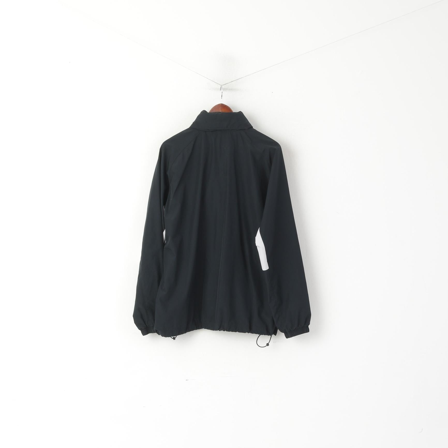 Giacca Warrior Uomo XL Nera Randers Football Club Danimarca Top con cappuccio nascosto