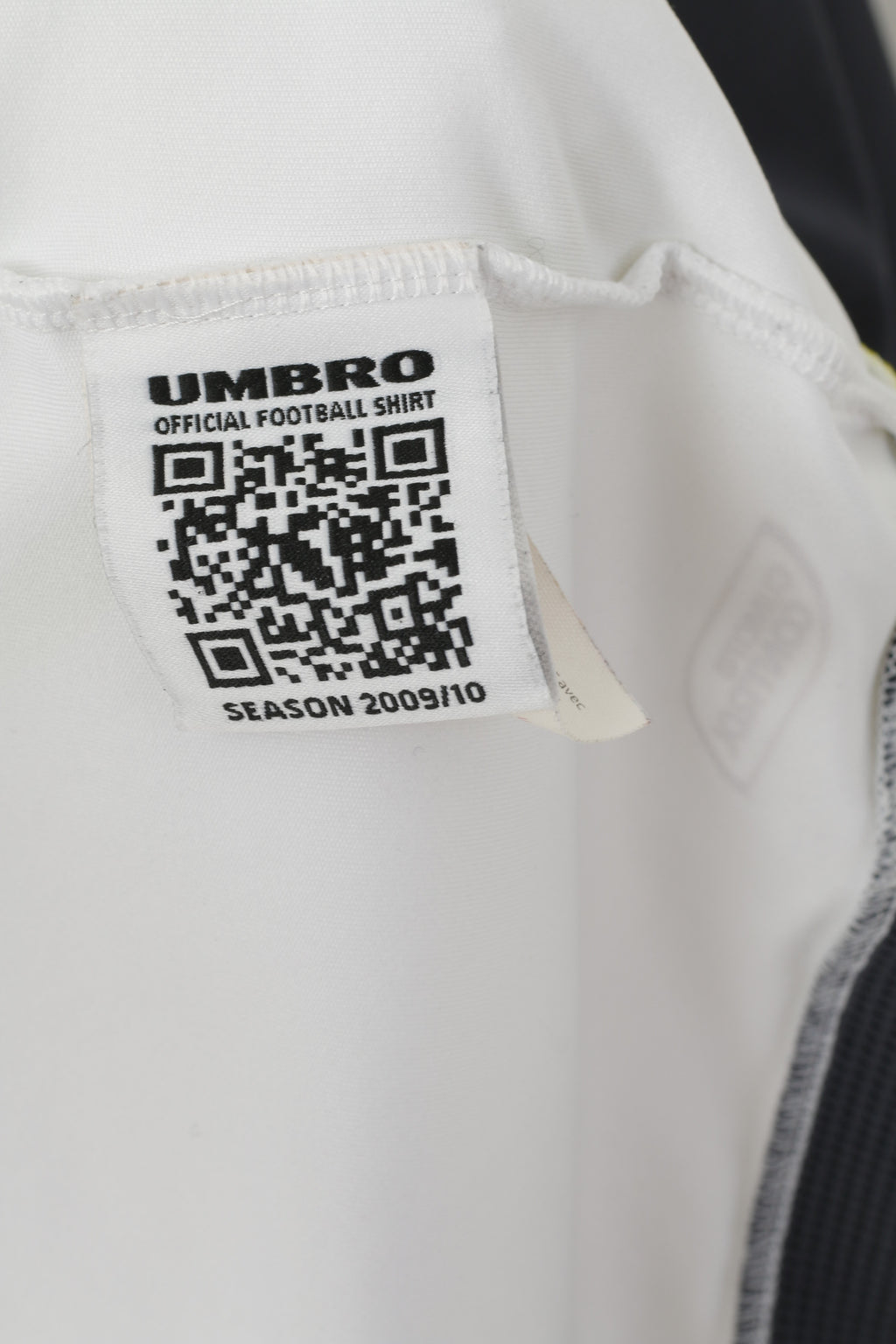 Umbro Men XL Shirt White Sunderland Football Club 2009 / 2010 Jersey Sport Top