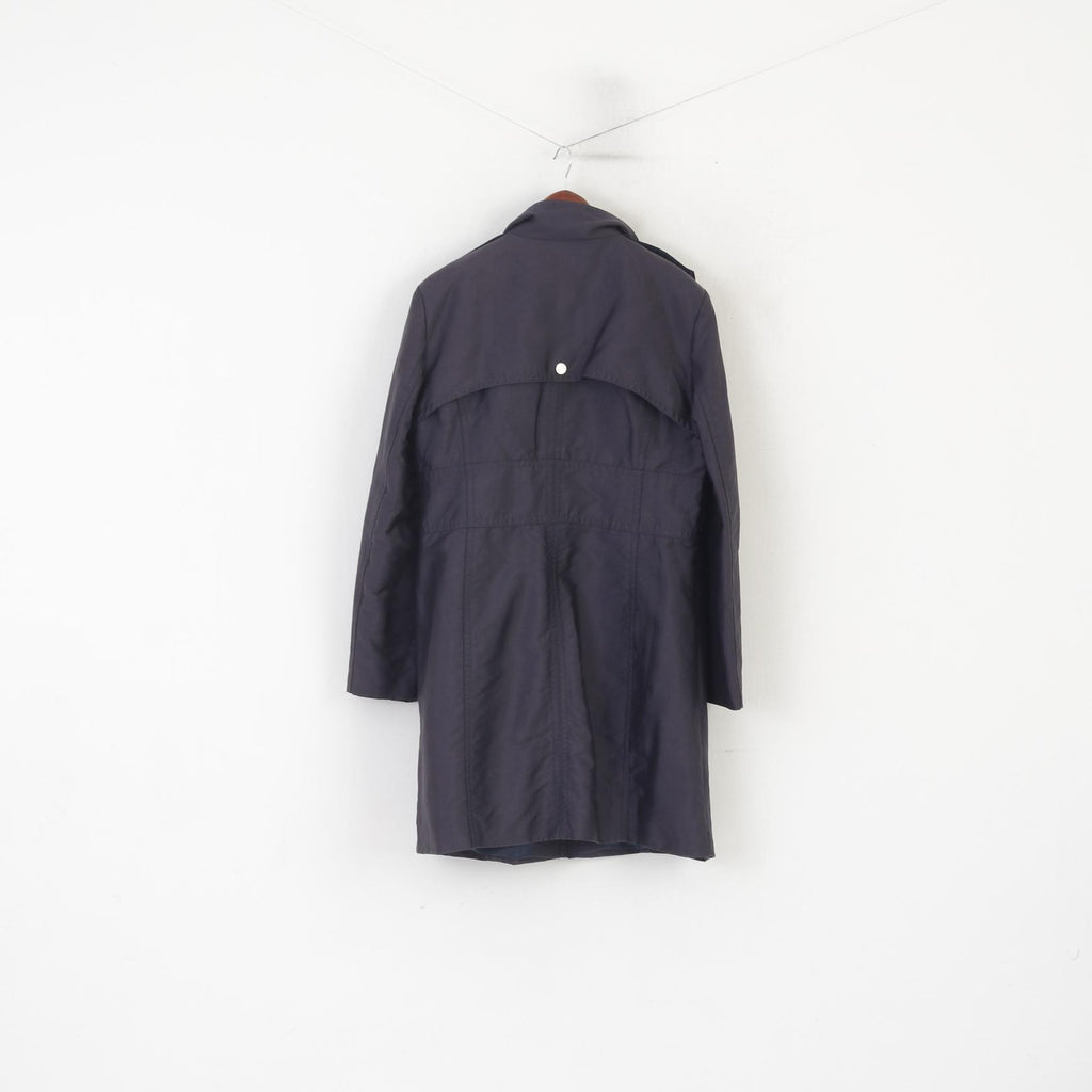 Kenneth Cole Manteau XL pour femme en coton brillant avec fermeture éclair complète et haut léger décontracté